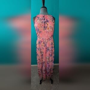 Floral Pink Maxi Dress